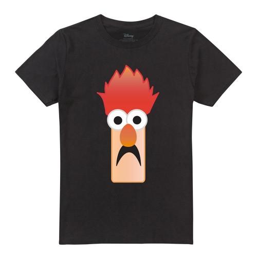The Muppets Unisex Adult Beaker Face Ringspun Cotton T-Shirt