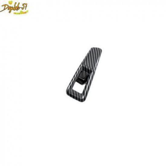 Carbon Fiber Tailgate Rear Door Button Cover Trim Fit For Volkswagen