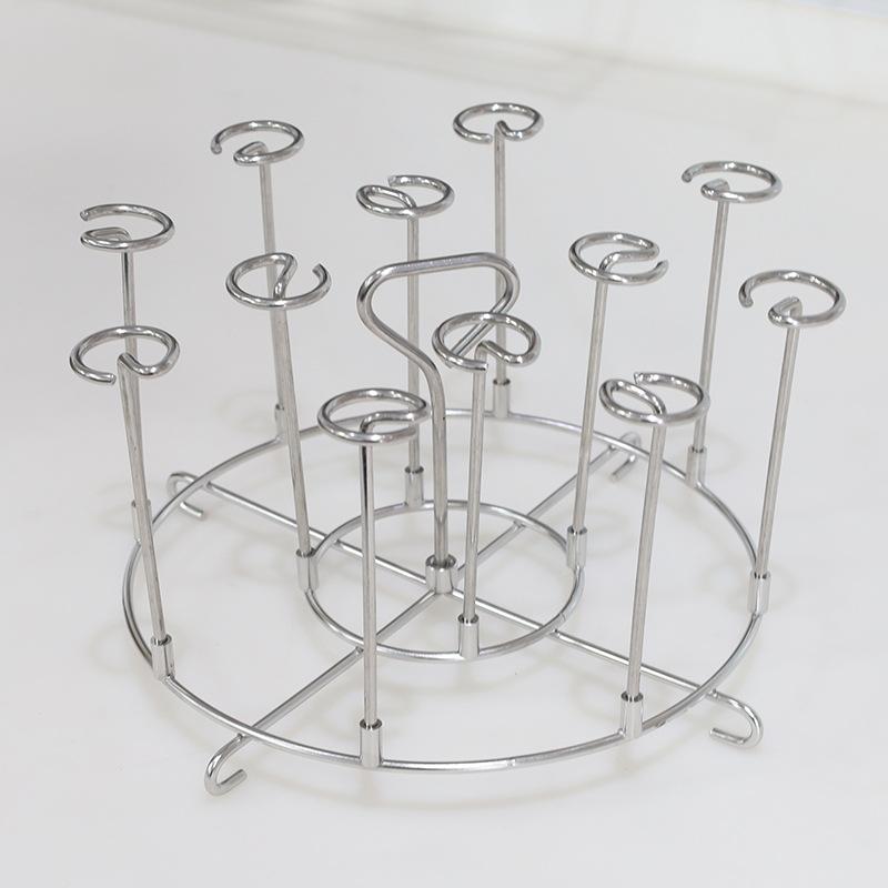 304 Stainless Steel Air Fryer Grill Rack, Multi-purpose Skewer Stand for Kitchen & Outdoor Barbecue