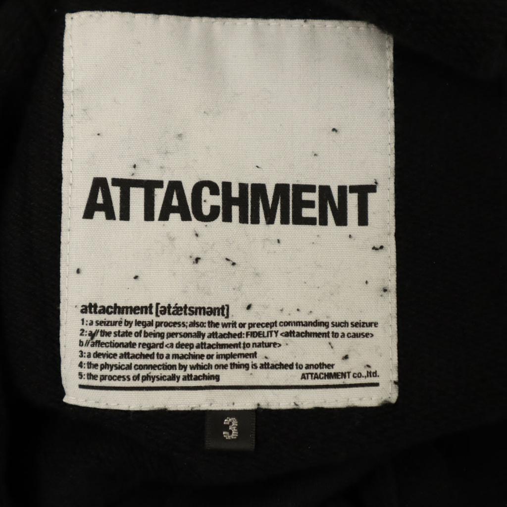 ATTACHMENT made in Japan sweat Saruel pants 3 black jeans Men's Used