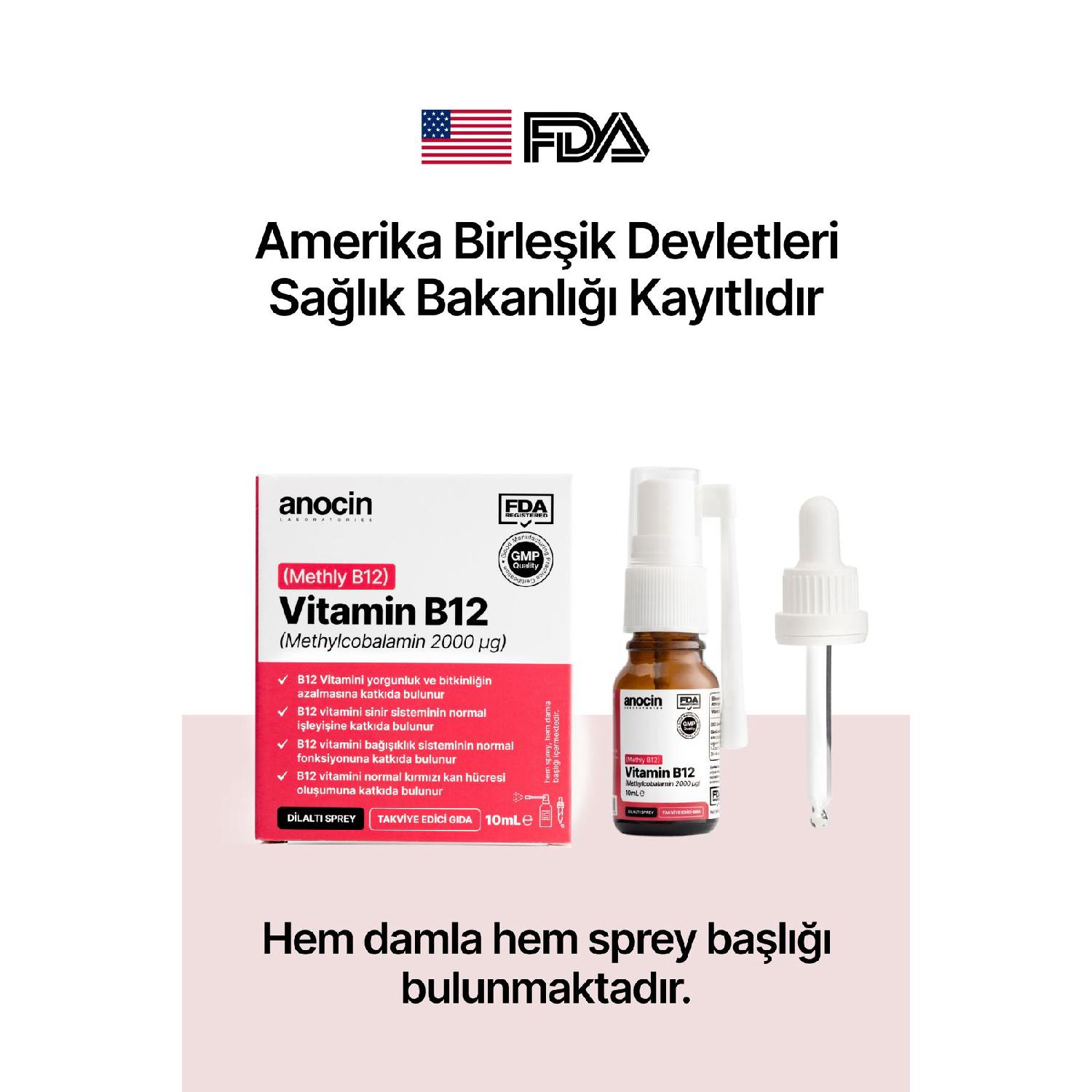 

Methyl Cobalamin B12 Spray 1000 Mcg 2000 Ug 10 Ml