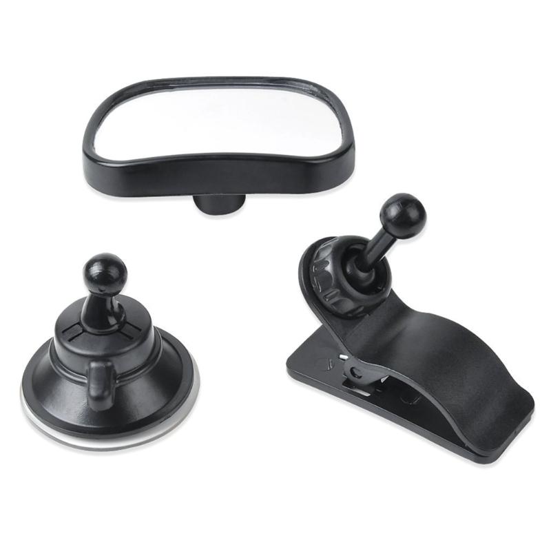 

ABS Infant Car Mirror For Rear Seat Observation Easy Installation Secure Clip and Suction Cup Design Wide View 1