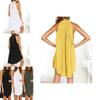 Chic Womens Holiday Irregular Ladies Summer Beach Sleeveless Party Dress For Effortless Style And Comfort