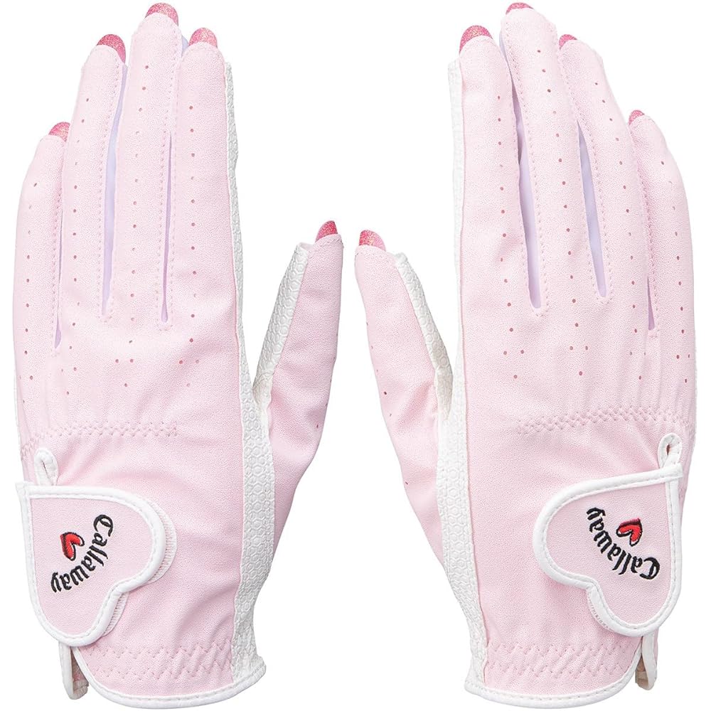 Callaway NAIL DUAL Women s Golf Gloves Pink Size L (20-21cm) Left and Right Handed
