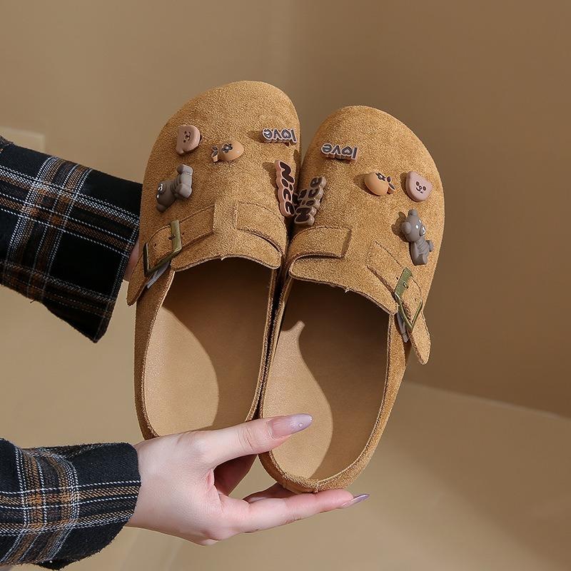 Children's Autumn New Female Students' Casual Trend Versatile Half-drag Women's Shoes-1