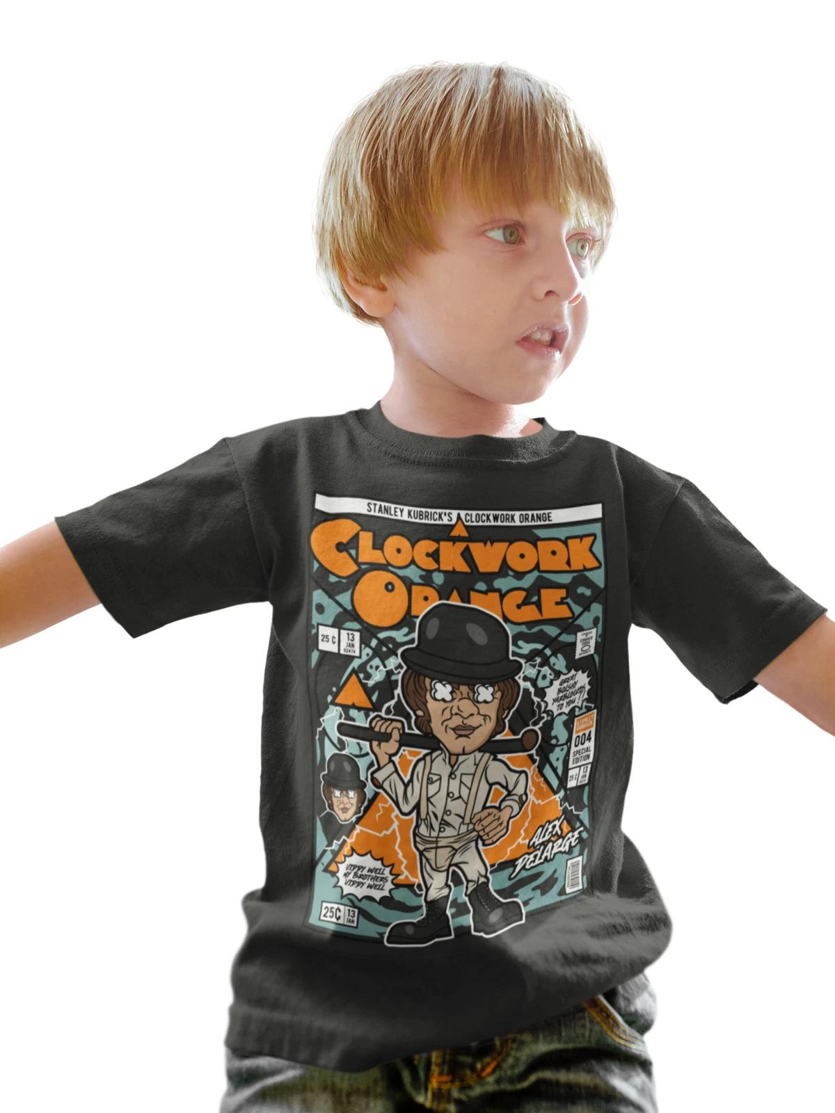 clockwork orange halloween 90s film movie kids girls boys funny birthday kids boys T-Shirt 110