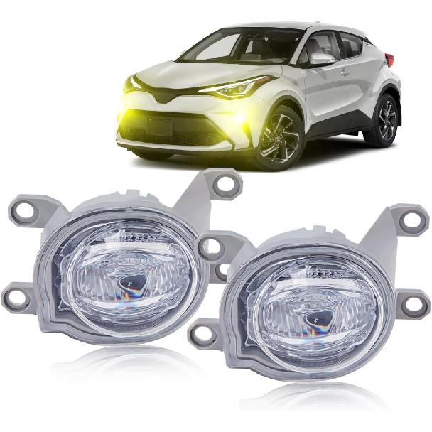 Fit For Toyota C-HR CHR 2019 2020 2021 2022,3 Inch Led Fog Light Assembly, Left Right Driver and Passenger Side Fog Light,Front Bumper Fog