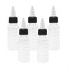 5 Pack PET Dropper Bottle, Plastic Bottle Pointed Mouth Essential Oils, Liquid, Solvents,