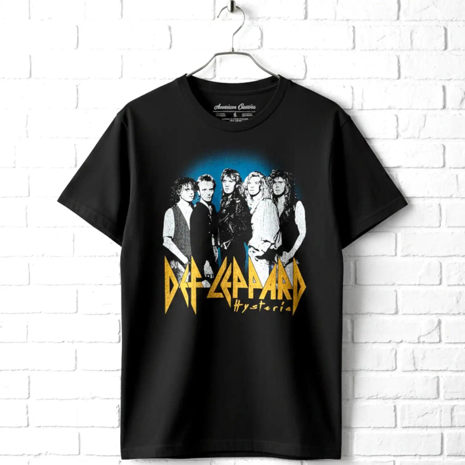Def Leppard Hysteria Band Photo Men s T Shirt XXXXL