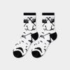 Ultra-thin Transparent Crystal Silk Socks Women Fashion Summer Harajuku Crew Socks Retro Flower Streetwear Elastic Long Socks