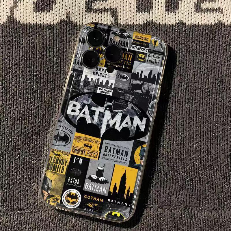 Graffiti Batman Phone Case for Apple 11ProMax/11/11/11/11/X/1 Cartoon Anime Personality