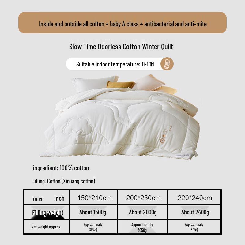 Mercury Home Textiles Class A Odorless Cotton Winter Quilt