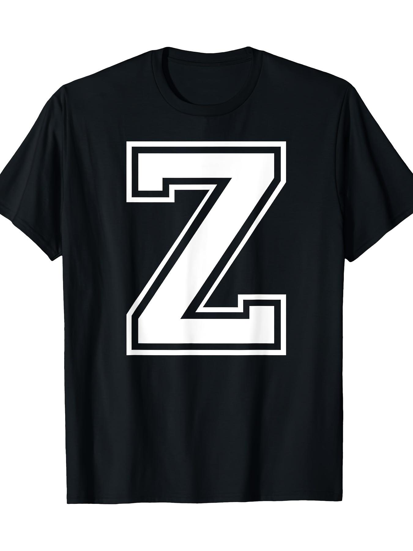 Letter Z Capital Letter University Team Emblem Club T-shirt S