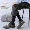 Men's Formal Long Socks – Knee High Cotton Dress Socks, Solid Color Soft Elastic for Business, Party, Four Seasons