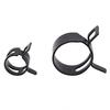 130PCS Spring Band Type Action Fuel Line Silicone Vacuum Hose Pipe Clamp Low Pressure Air Clip Fasteners Assortment Kit Black