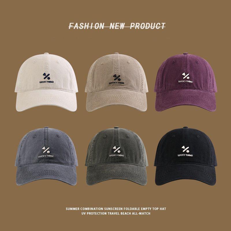 Винтажная вышитая алфавитная бейсболка женская весенне-осенняя с глубокой тульей и широкими полями универсальная кепка повседневный козырек