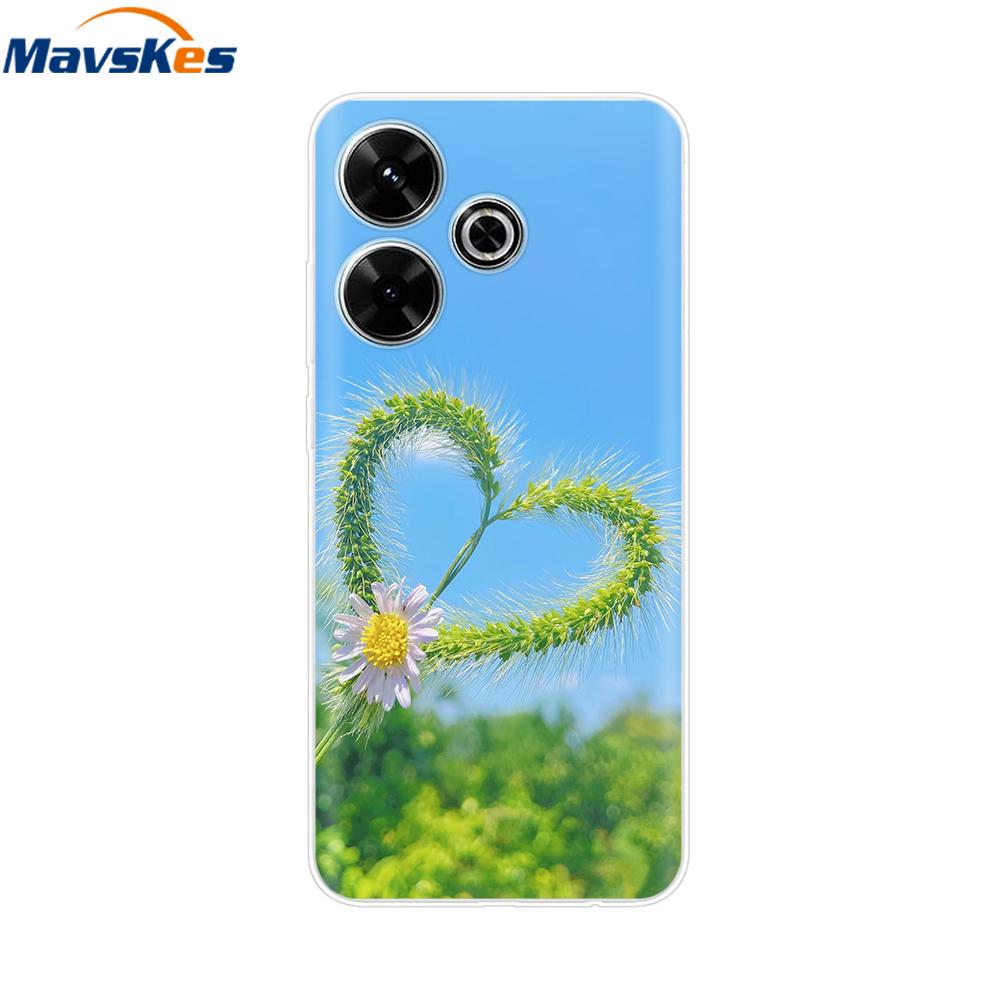 Case for Xiaomi Poco M6 4G Capa For Funda de teléfono Redmi 13 4G Back Cover For Etui Xiaomi Redmi 13 PocoM6 4G Phone Coque Para
