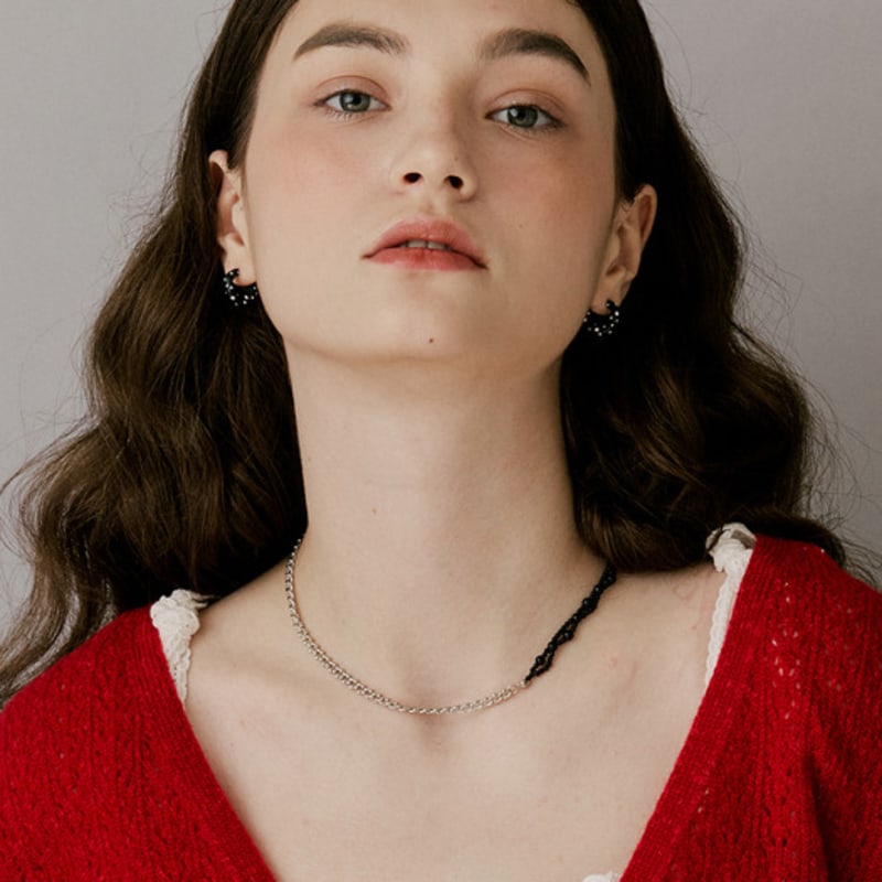 VINTAGE HOLLYWOOD Vine Half Chain Necklace_VH2479NE003M