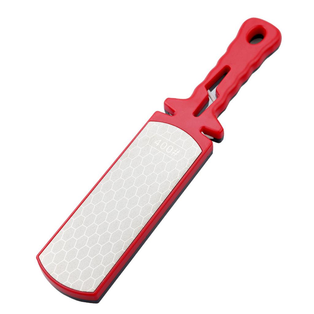 Double Sided Kitchen Knife Sharpener Diamond Sharpening Stone Coarse and Fine Grits Sharpen Tools with NonSlip Handle