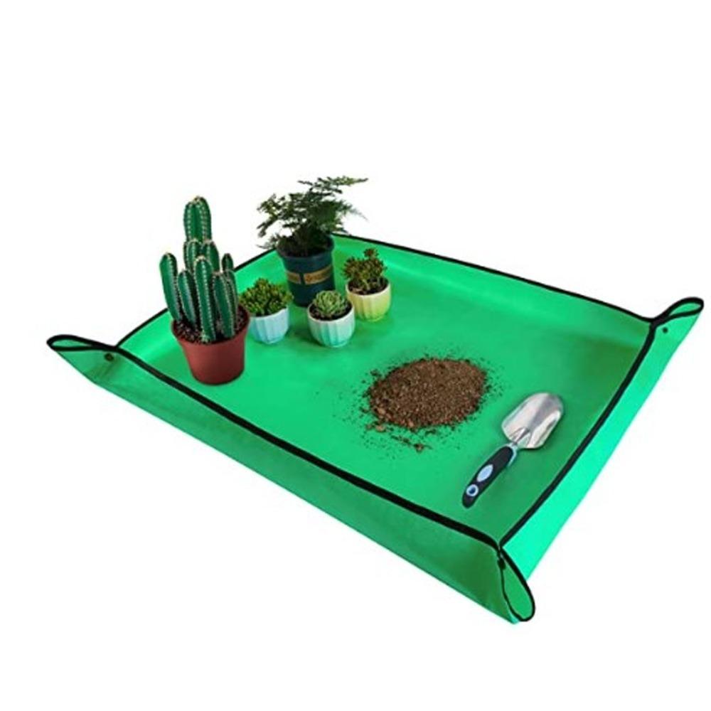 PE Repotting Mat Waterproof Gardening Repotting Pad Durable Repotting Tray зелёный