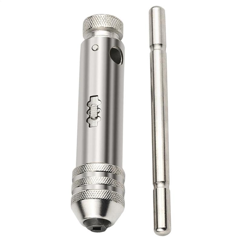 T Handle Ratchet Flexible Ratcheting T Handle Tap Wrench Handle Ratchet Tap Wrench Multipurpose Ratchet Tap Handle for Thread