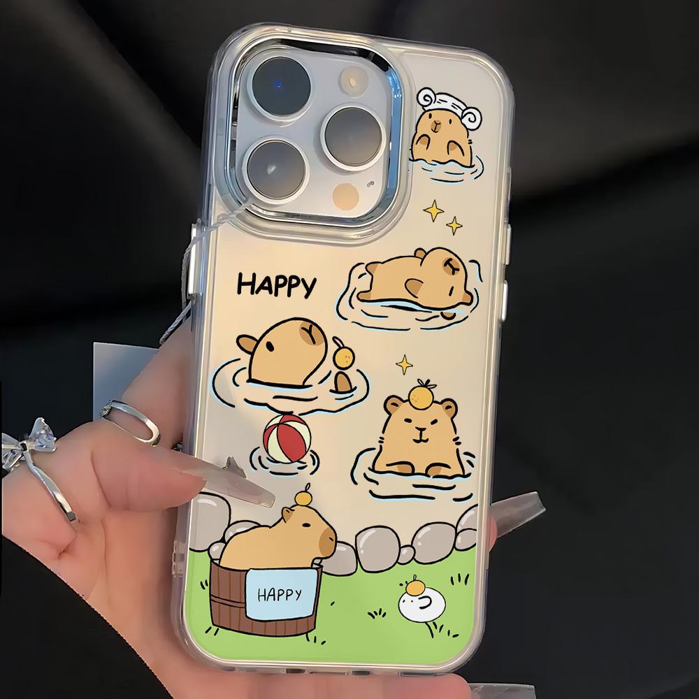Cartoon Cute Capybaras Hot Phone Case For Xiaomi Redmi Note A5 A3 14 13 14c 13c 12 11 12s 12c 10c 10 9 Pro Plus 4G 5G Soft Cover