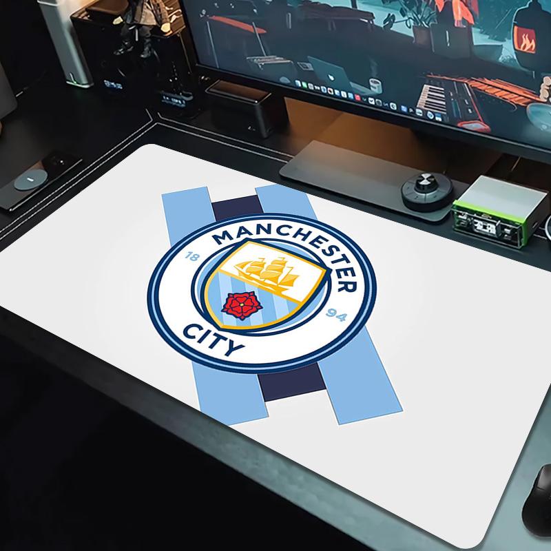 Manchester City Football Club Print Cushion Non-slip Laptop Tablet Big Mousepad XXL Mat Mini PC Playmat With Lock edge
