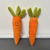 Fun Carrot Plush Toy Keychain Cartoon Vegetable Soft Stuffed Doll Pendant Car Key Ring Backpack Bag Decor Kid Gift
