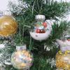 12Pcs/box Christmas Tree Balls Ornament 6CM Transparent Hanging Bauble Pendant 2025 Christmas New Year Party Home Decoration