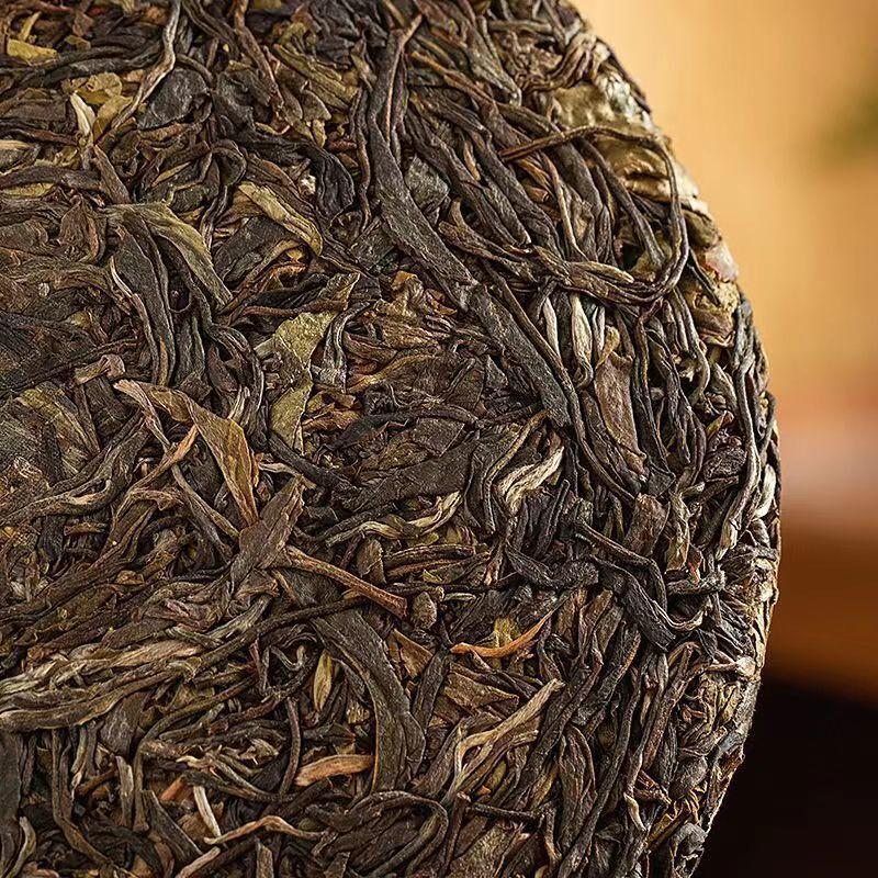 357г Лаобаньчжан Пуэр Чайный пирог Юньнань Пуэр Сырой чай Пуэр из старого дерева Зеленый — фото 9
