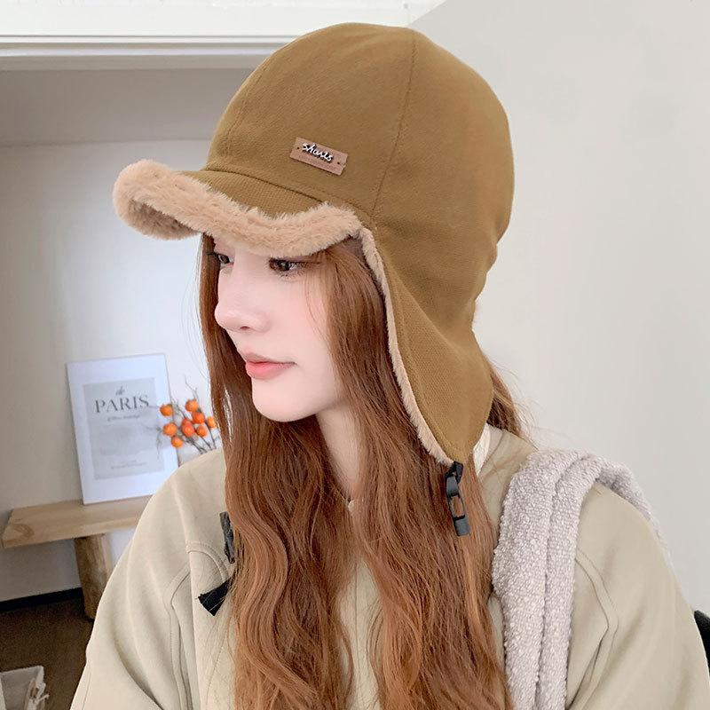 Fashion Velvet Ear Protectors Children Autumn and Winter Cycling Warm Cap Fashion Cold-proof Flying Hat