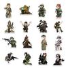 10 30 50Pcs Anime Camouflage Female Military Uniform Girls Stickers Laptop Motorcycle Skateboard Phone Wall Sticker Kids Toys