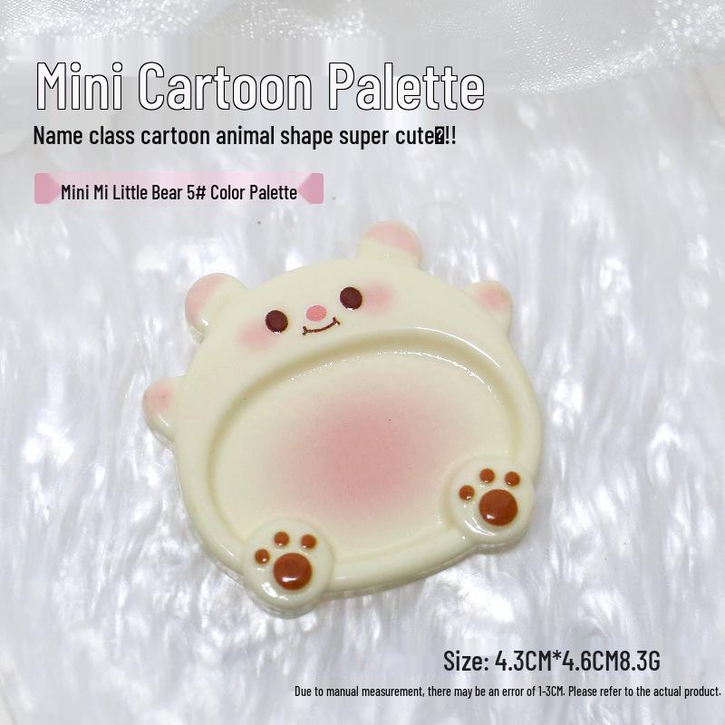Mini Cute Pet Nail Art Color Mixing Palette