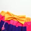 Children's Fashion Suit Skirt Round Neck Short Sleeve Top Pleated Skirt