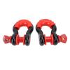 2 Stück D-Ring Auto Schäkel 8800LBS Schwerlast für Abschleppgurt Winde Fahrzeugbergung Offroad Abschleppen