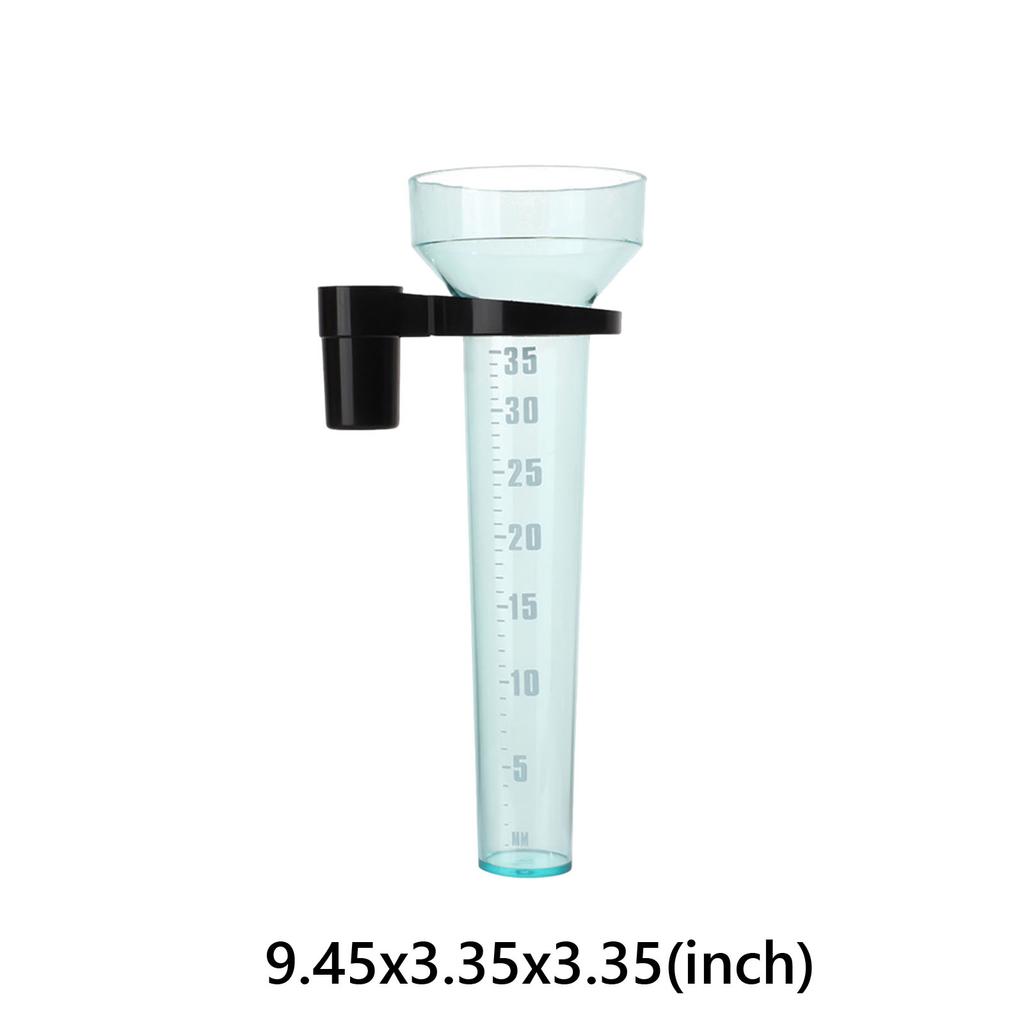 Taza Medidora de Lluvia de Plástico con Capacidad de 35 mm Pluviómetro Fácil de Instalar para Césped Granja Jardín Entornos Uso en Exteriores