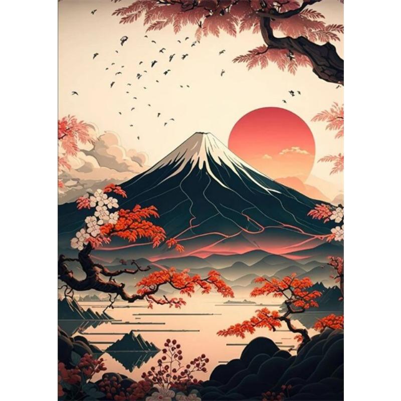 

Сакура Япония Холст Принт Постеры Японский Пейзаж Холст Живопись Абстрактное Настенное Искусство Картина для Гостиной Домашний Декор 21cm×30cm NoFrame