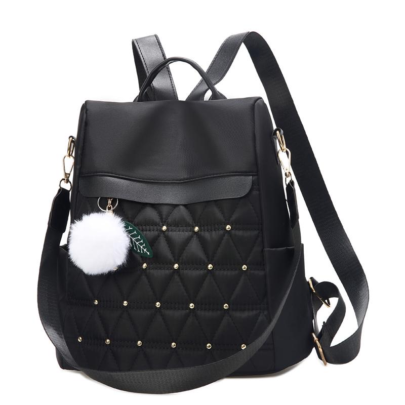 

Fashion Anti Theft Women Backpacks Oxford Cloth Shoulder Bags For Teenagers Girls Large Capacity School Bags Travel Backpack Sac чёрный