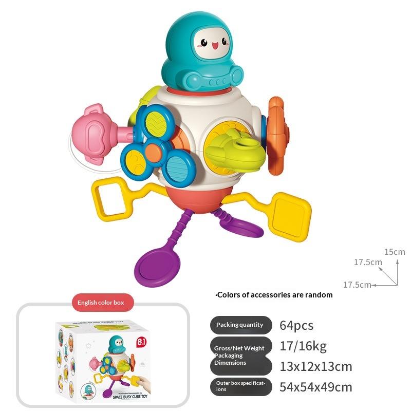 [J] 6 In 1 Busy Cube Baby Sensory Busy Ball Travel Toy Montessori Tactile Training Educational Toys