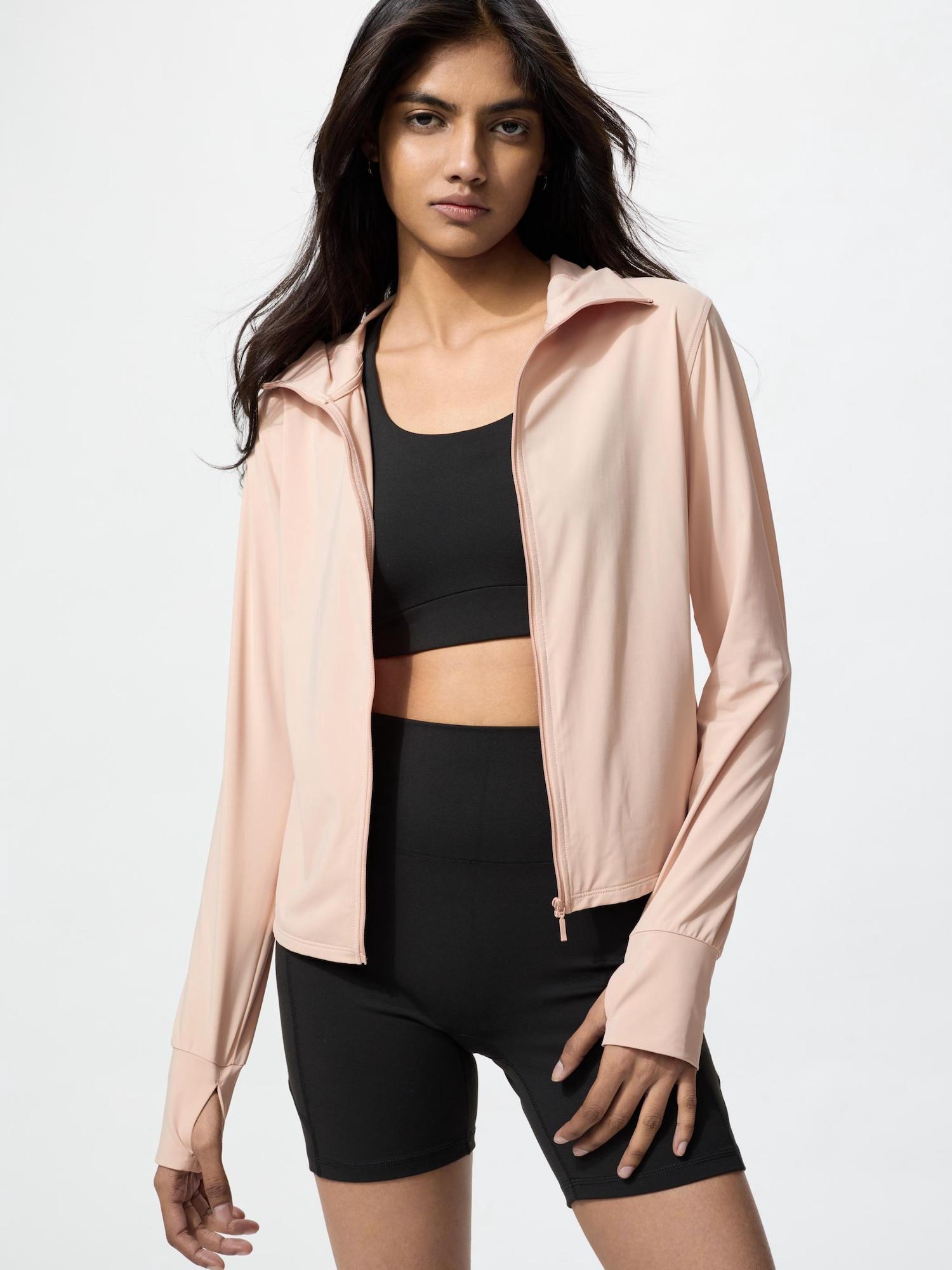 

Uniqlo Ultra Stretch Airism Uv Cut Full Zip Hoodie 10 PINK/M