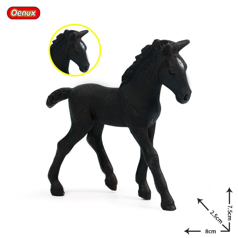 Oenux Farm Animals Simulation Cute Model Action Figure Alpaca Cow Horse Figurines Sheep Goat Miniature Educational Toy For Kid