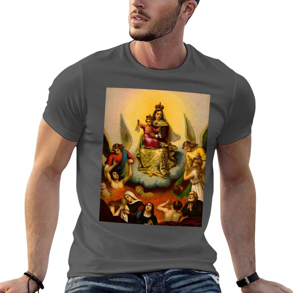 Scapular Of Our Lady Of Mount Carmel Tshirt Unisex T Shirt Graphic T Shirt Unisex Cotton T Shirt Unisex 100 Cotton Luxury Brand Tshirt
