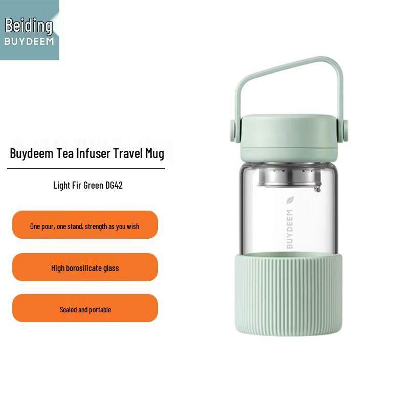 Buydeem Portable Tea Infuser Glass Cup