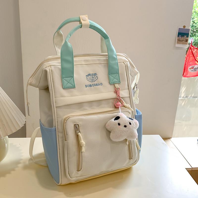 Handbag Children's Elementary School Students Girls Junior High School Students High Value Splicing Backpack