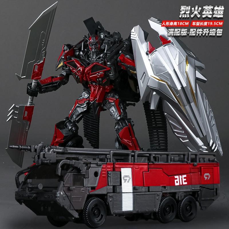 New Baiwei Tw1024 Fire Hero Optimus Fire Truck Transforme 2 In 1 Robot Car Model Detailed Action Figures Toy Collectible Gift