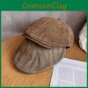 Color Solid Classic Retro Newsboy Cap Faux Suede Material Fall Women Winter