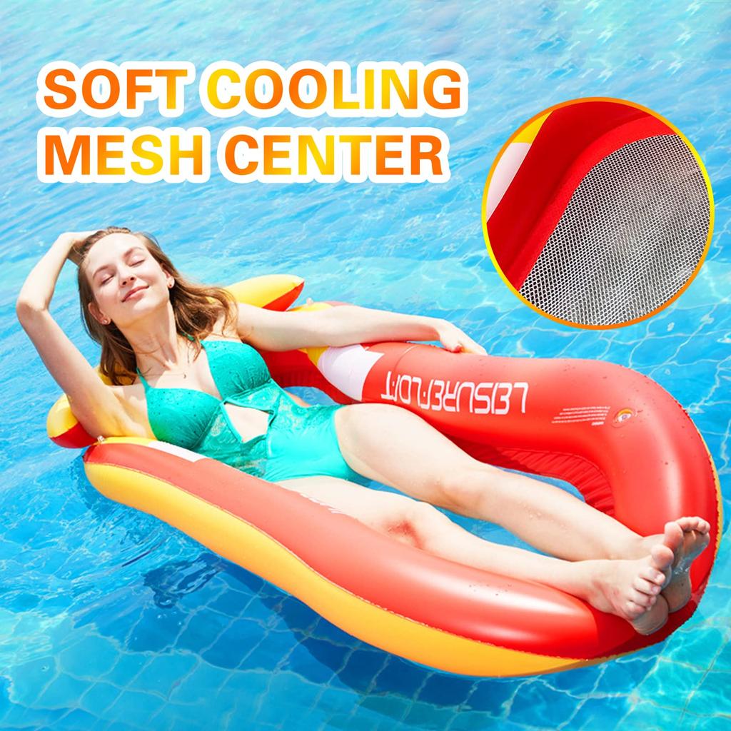 Inflatable Air Mattress for Women Water Hammock Inflatable Ring for Kids Large Floating Toy Swimming Tube Chair Pool Floats