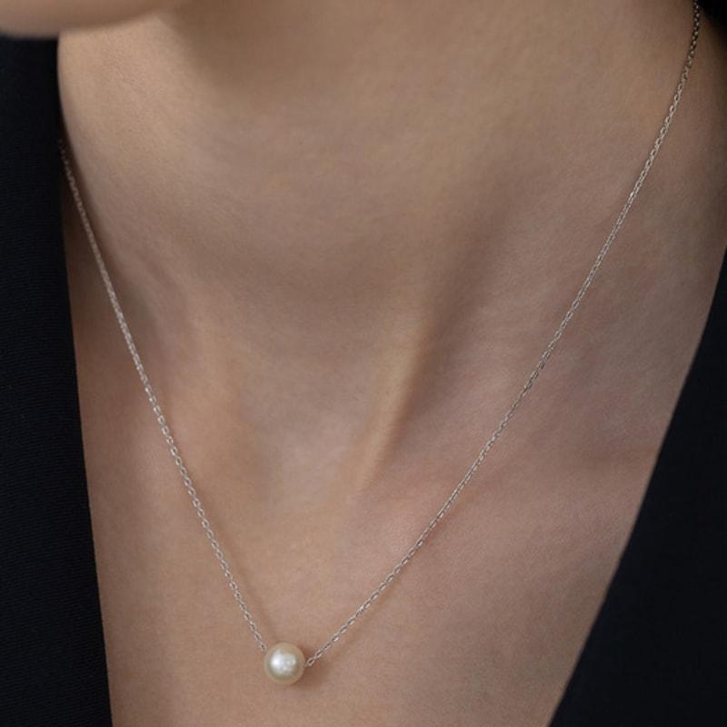 Tatiana (925 Silver) Serene Freshwater Pearl Necklace NZ2469