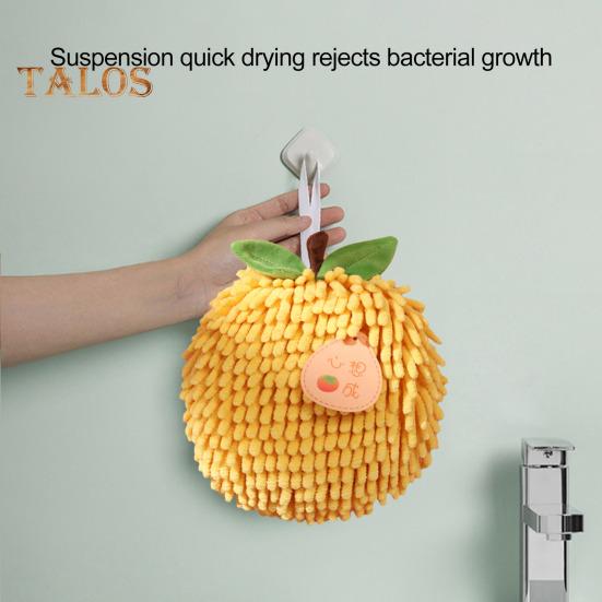 Chenille-Handtuch mit Aufhängeschlaufe, stark wasserabsorbierend, weiche, superfeine Fasern, verdickter Lappen, schmutzabweisend, wiederverwendbar, für die Reinigung von Küche und Bad