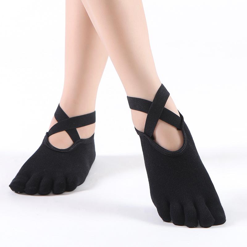 Women's Yoga Pilates Indoor Fitness Cotton Binding Non Slip Socks